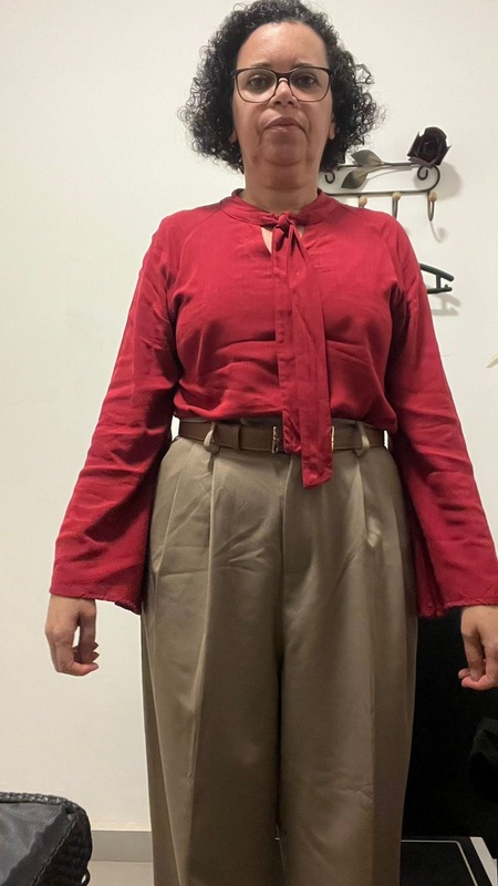 Elaine antes - look profissional